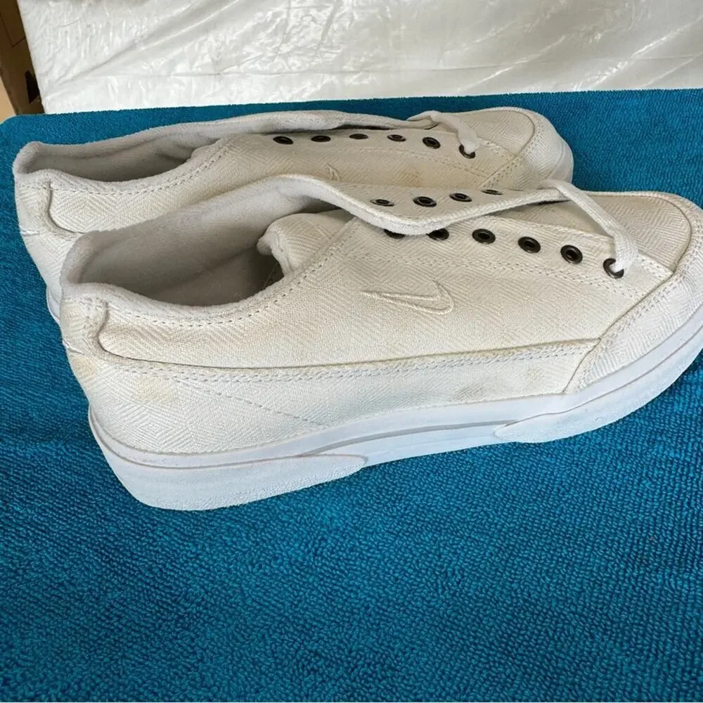 Vintage NIKE GTS White Canvas - Women’s Size 7 - Picture 7 of 16